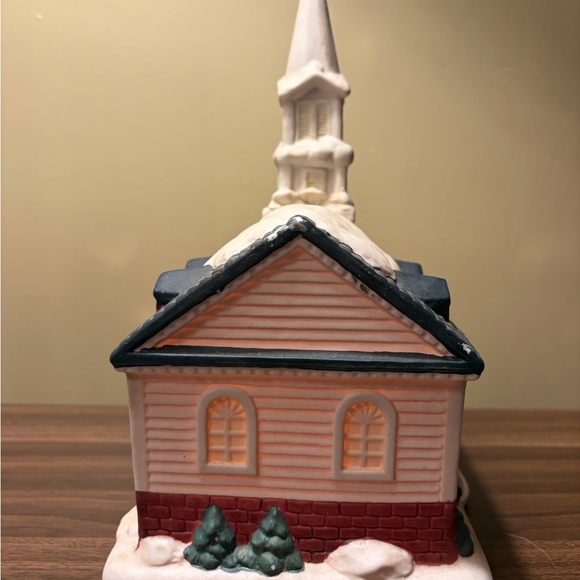 Hand-Painted Porcelain Church - Picture 5 of 6